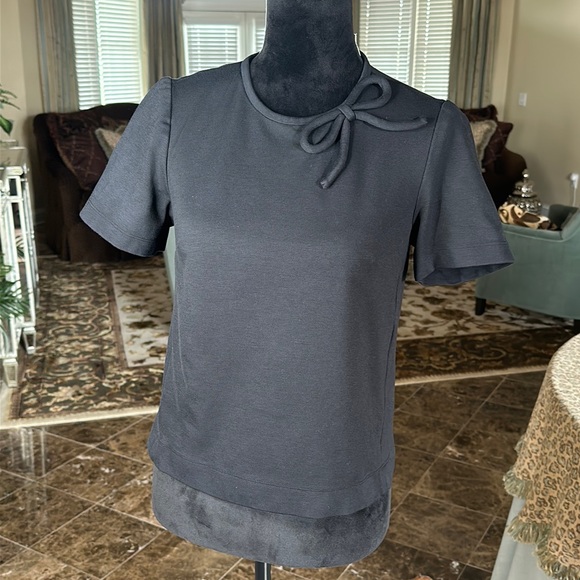 KATE SPADE short sleeve ponte knit top - Picture 2 of 8